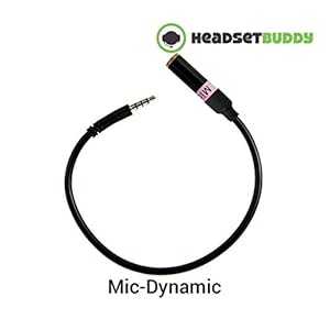 ヘッドセット バディ外部ダイナミック マイク (バッテリー付き) - iPhone アダプター (iPhone-Mic-Dynamic) Headset Buddy External Dynamic Mic (with batteries) to iPhone Adapter (iPhone-Mic-Dynamic)