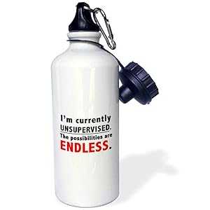 3dRose ウォーターボトル、21オンス、ホワイト 3dRose Water Bottle, 21oz, White