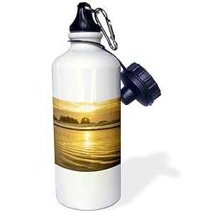 3dRose ウォーターボトル、21オンス、ホワイト 3dRose Water Bottle, 21oz, White