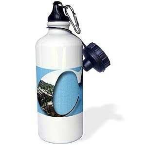 3dRose ウォーターボトル、21オンス、ホワイト 3dRose Water Bottle, 21oz, White