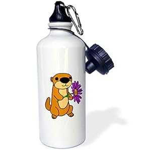 3dRose ウォーターボトル、21オンス、ホワイト 3dRose Water Bottle, 21oz, White
