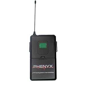 Phenyx Pro ワイヤレス ボディパック トランスミッター レシーバー PTU-5000 と互換性あり、周波数 561.6 (ブラック) Phenyx Pro Wireless BodyPack Transmitter Compatible with Receiver PTU-5000, Frequency 561.6(Black)