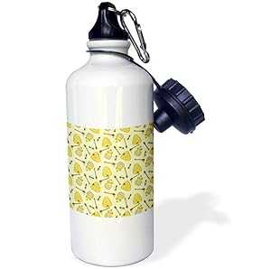 3dRose ウォーターボトル、21オンス、ホワイト 3dRose Water Bottle, 21oz, White