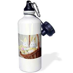 3dRose ウォーターボトル、21オンス、ホワイト 3dRose Water Bottle, 21oz, White