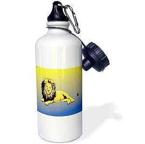 3dRose ウォーターボトル、21オンス、ホワイト 3dRose Water Bottle, 21oz, White