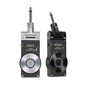 スタックスギターワイヤレスシステム送信機と受信機 2.4GHZ 内蔵充電式ワイヤレスギターシステムエレキギターベース用 Stax Guitar Wireless System Transmitter And Receiver 2.4GHZ Built-in Rechargeable Wireless Guitar System For Electric Guitar