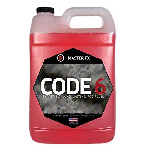 コード 6 フォグ - 非常に長持ちするフォグ液 - 1 ガロン Master FX, Inc. Code 6 Fog - Extremely Long Lasting Fog Fluid - 1 Gallon|Glomarket
