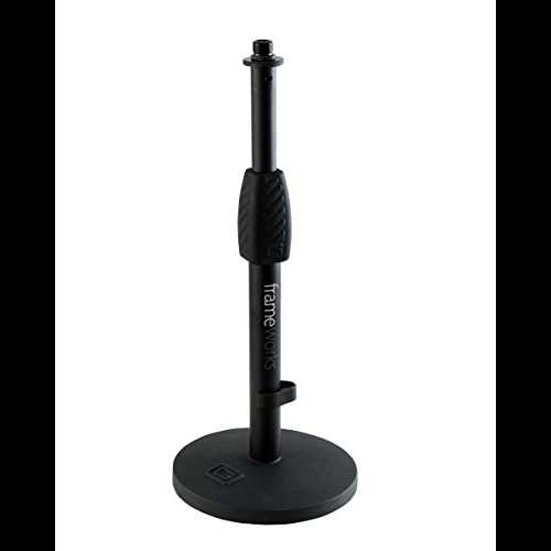 Gator Frameworks デラックス デスクトップ マイク スタンド 高さ調節可能 (GFW-MIC-0601) Gator Frameworks Deluxe Desktop Microphone Stand with Adjustable Height (GFW-MIC-0601)