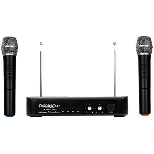 ChromaCast ワイヤレス VHF 2 マイク コンソール (CC-WMIC-VHF2) ChromaCast Wireless VHF 2 Microphone Console (CC-WMIC-VHF2)