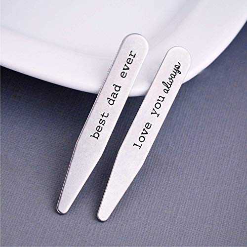 最高のお父さんの首輪ステー、父の日のお父さんへのギフト Love, Georgie Best Dad Ever Collar Stays, Gift for Dad for Father's Day 5,784円