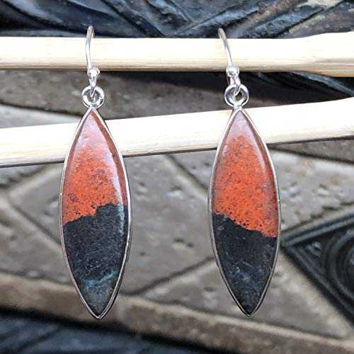 本物の Sonora Sunset 925 ソリッド スターリング シルバー イヤリング 45mm Natural Rocks by Kala Genuine Sonora Sunset 925 Solid Sterling Silver Earrings 45mm