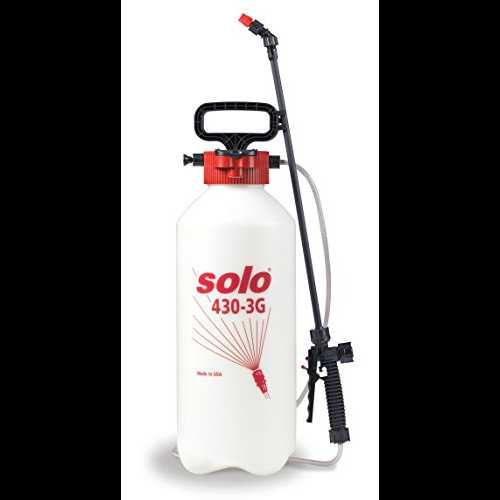 Solo 430-3G 3 gal栽培所および庭用ハンドヘルド噴霧器、立ちふさがる弁膜と壊れない杖付き添い人 Solo 430-3G 3-Gallon Farm and Garden Handheld Sprayer, with Shut-off Valve and Unbreakable Wand