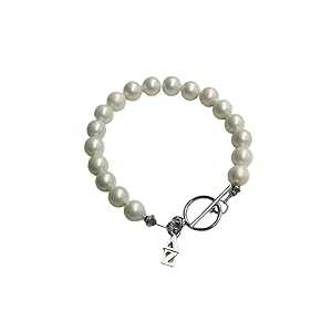 Ann Peden Jewelry Shell Pearl Kappa Delta Sorority Toggle Bracelet