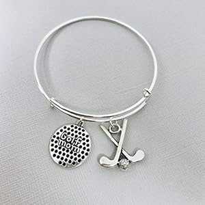 女性へのゴルフママブレスレットギフト Our Little Charms Golf Mom Bracelet Gift for Women