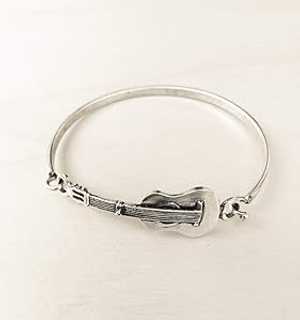 シルバー ギター バングル ブレスレット SPIRALICA Silver Guitar bangle bracelet