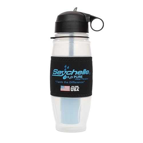 Seychelle pH2O Alkaline Water Filter Bottle - Increases pH and Filters Water - 28 薬局衡オンス