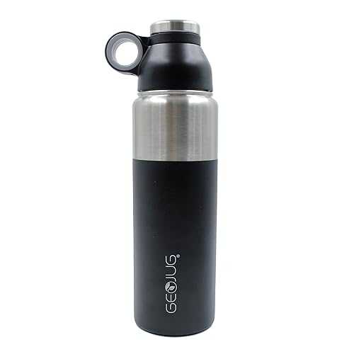 GEOJUG Stainless Steel Vacuum-Insulated Water Bottle (24-Oz.; Black) Brentwood GEOJUG Stainless Steel Vacuum-Insulated Water Bottle (24-Oz.; Black)