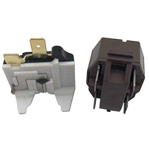 冷蔵庫コンプレッサーリレーおよびオーバーロードキット交換部品番号 4387913 - Whirlpool、Kenmore、Roper、KitchenAid、Estate、Inglis、および Crosley に適合 交換番号 2154759 4357207 4387766 4387836 586521 A spartshome Refrigerator Compressor Re画像