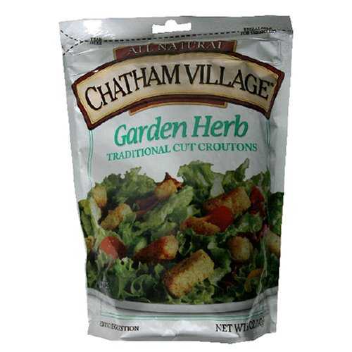 Chatham Village ホームスタイルクルトン、ガーデンハーブ、5 オンスバッグ (12 個パック) Chatham Villiage Chatham Village Homestyle Croutons, Garden Herb, 5-Ounce Bags (Pack of 12)