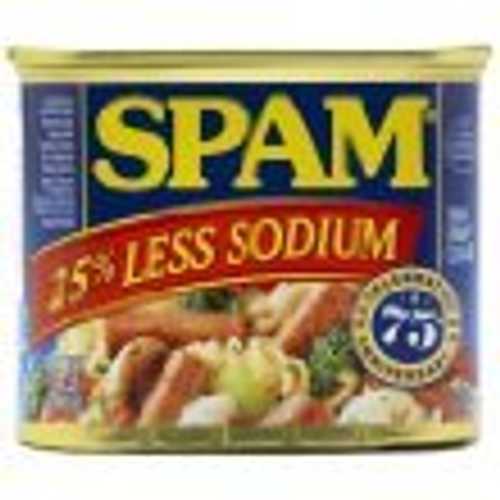 スパム ナトリウム 25% 削減 12 オンス (16 パック) Spam 25% Less Sodium 12 oz (16 Pack)