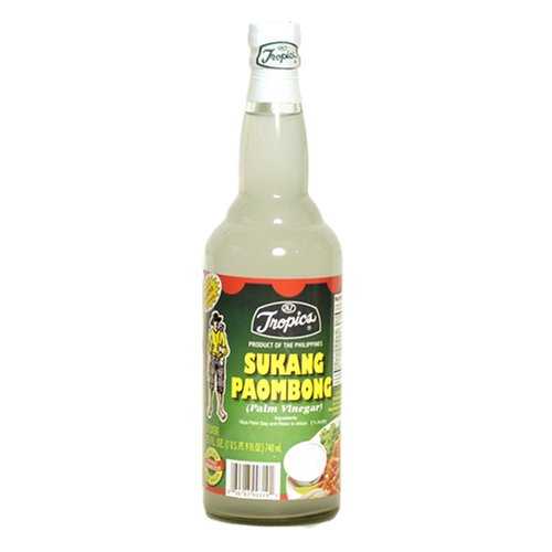 Tropics Sukang Paombong - パーム酢、25 オンスボトル (2 個パック) Tropics Sukang Paombong - Palm Vinegar, 25-Ounce Bottle (Pack of 2)