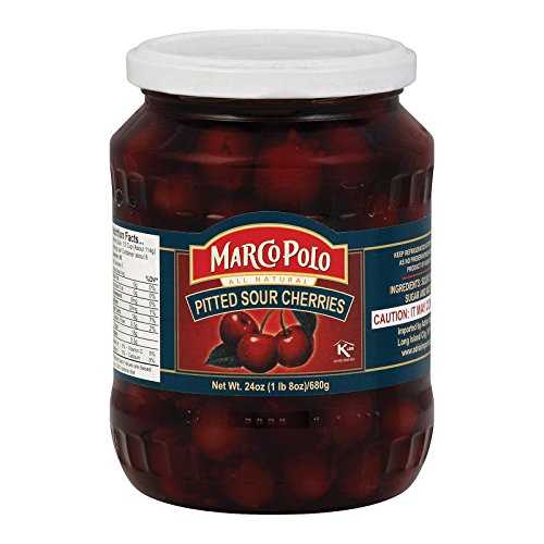 マルコポーロ 種抜きサワーチェリー、24オンス Marco Polo Pitted Sour Cherries, 24 oz