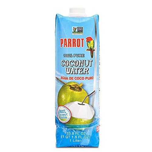 Parrot Brand 100% ピュアココナッツウォーター 33.8 液量オンス (6 個パック) Parrot Brand 100% Pure Coconut Water 33.8 fl.oz.(Pack of 6)|Glomarket