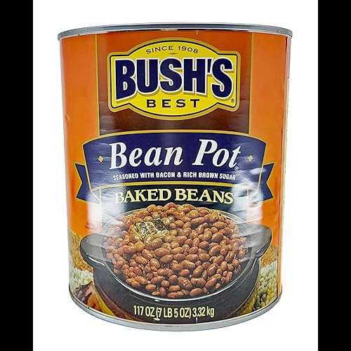 Bush's Best ビーンポット ベイクドビーンズ - 117 オンス (7 ポンド-5 オンス) 缶 Bush's Best Bean Pot Baked Beans - 117 ounces (7 lb-5 oz) Can