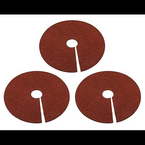 Fasmov 3 Pack Rubber Mulch Ring Tree Protector Mat Tree Protection Weed Mats, Heavy Duty Rubber, 24 inch