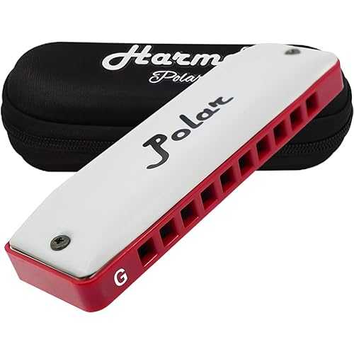 Harmo Polar Natural Minor Harmonica Key of G - Specialized for Natural Minor Blues, Jazz, Rock, Folk, & Pop, Mouth Organ With Case, Phosphor Bronze Reeds, Harmonica for Beginners & Professionals｜Glomarket