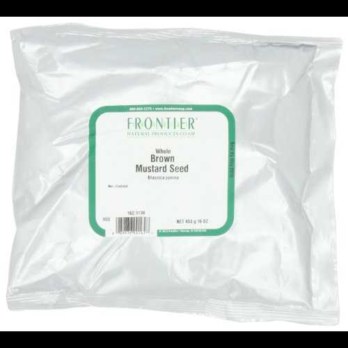 フロンティアマスタードシード、ブラウンホール、16オンスバッグ（3個パック） Frontier Mustard Seed, Brown Whole, 16 Ounce Bags (Pack of 3)