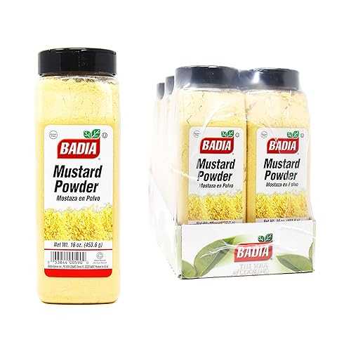 バディア マスタード ドライ、16 オンス (6 個パック) Badia Mustard Dry, 16 Ounce (Pack of 6)