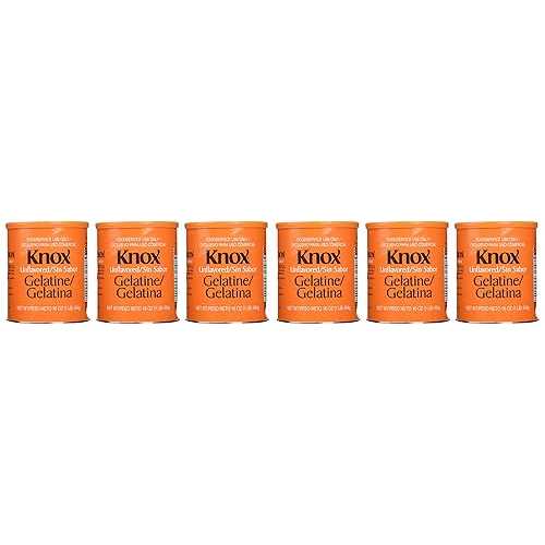 無香料ノックスゼラチン 6 パック (バルク - ハーフケース) 6-pack Unflavored Knox Gelatin (Bulk - Half Case)