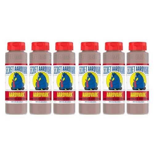 Secret Aardvark Habanero Hot Sauce - Habanero Peppers & Roasted Tomatoes, Medium Spiced Hot Sauce, BBQ Sauce, Non-GMO, Low Sugar, Low Carb, Hot Sauce & Marinade - 8 fl oz 6 Pack