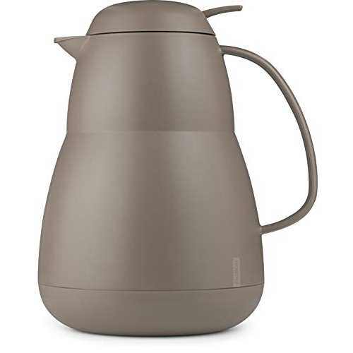 Helios Zeo 断熱飲料サーバー ガラスライナー付き、34液量オンス、グレー Helios Zeo Insulated Beverage Server with Glass Liner, 34 fl Oz, Gray