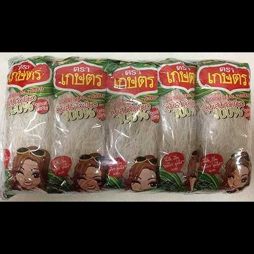 Kaset Brand タイ豆糸春雨ヌードル - 1.4 オンス Kaset Brand Thai Bean Thread Glass Noodles - 1.4 oz