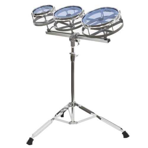 Mendini by Cecilio Kalos Roto Tom Drum Set with Stand, 6-Inch, 8-Inch and 10-Inch Tom Drums with Stand