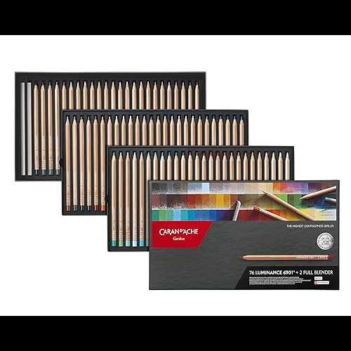 Caran d\u0027Ache Luminance 6901 Clr Pncl Set 76 Artist Rng