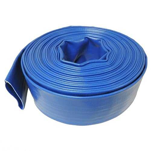 (3" Dia. x 100 ft) - HydroMaxx 6 Bar Heavy Duty Reinforced PVC Lay Flat Discharge and Backwash Hose｜Glomarket 29,576円