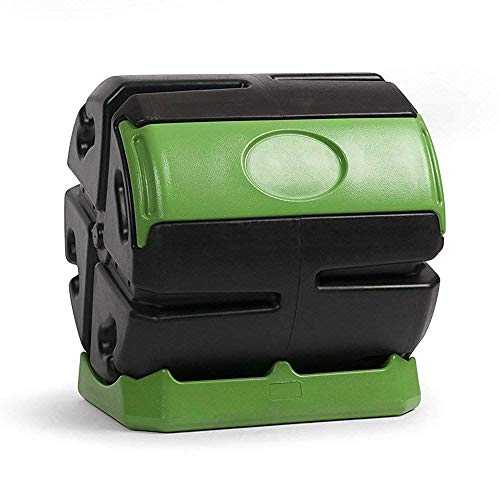 FCMP 屋外 37 ガロンチャンバー土壌用急速硬化ローリング堆肥タンブラービン FCMP Outdoor 37 Gallon Chamber Quick Curing Rolling Compost Tumbler Bin for Soil