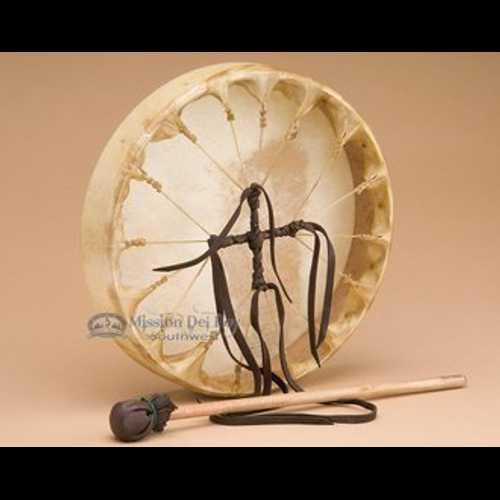 Deer Skin Native American Hoop Drum 10\