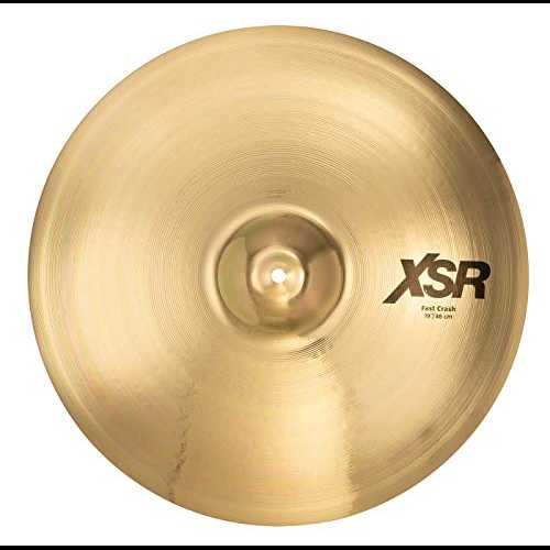 Sabian XSR 19 インチ ファースト クラッシュ シンバル、ブリリアント フィニッシュ (XSR1907B) Sabian XSR 19\