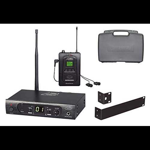 Audio2000'S AWM6308U UHF 100 選択可能な周波数ワイヤレス インイヤー モニター システム (PVC キャリング ケース付き) Audio 2000S Audio2000'S AWM6308U UHF 100 Selectable Frequency Wireless in-Ear Monitor System with a PVC Carrying|Glomarket