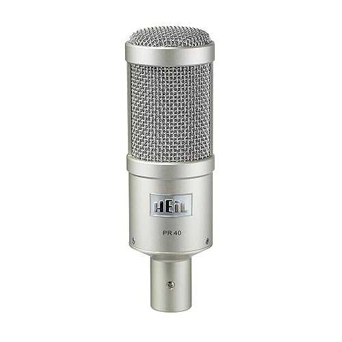 Heil PR 40 Dynamic Microphone for Streaming, Podcast, Recording, and Broadcast, XLR Microphone for Live Music, Wide Frequency Response, Smooth Sound, Superior Rear Noise Rejection - Champagne HEiL sound Heil PR 40 Dy