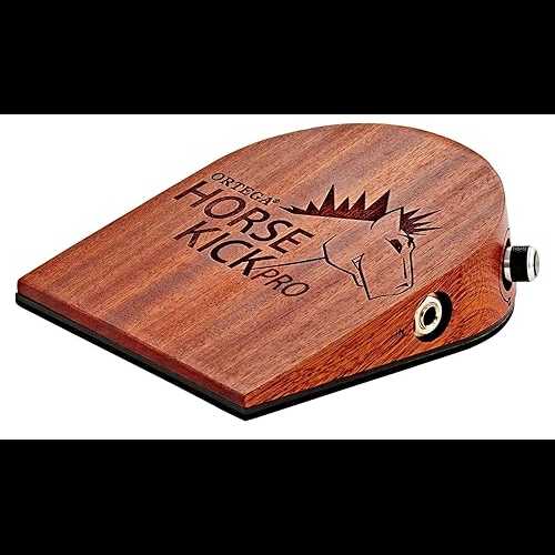 Ortega Guitars Digital Singer-Songwriter Percussion Stomp Box with 5 Samples (HORSE KICK PRO)