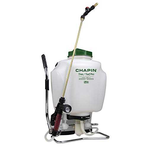 Chapin International 6-2000 Tree/Turf Pro 商業用バックパック制御流量バルブ技術、肥料芝生および庭園噴霧器用、4 ガロン、半透明白 Chapin International 6-2000 Tree/Turf Pro Commercial Backpack Control Flow Valve Technology for Fertilizer L