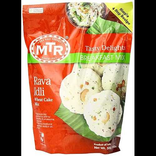 MTR Rava Idli インスタント ドライ ミックス、17.6 オンス ポーチ (24 個パック) MTR Rava Idli Instant Dry Mix, 17.6-Ounce Pouches (Pack of 24)