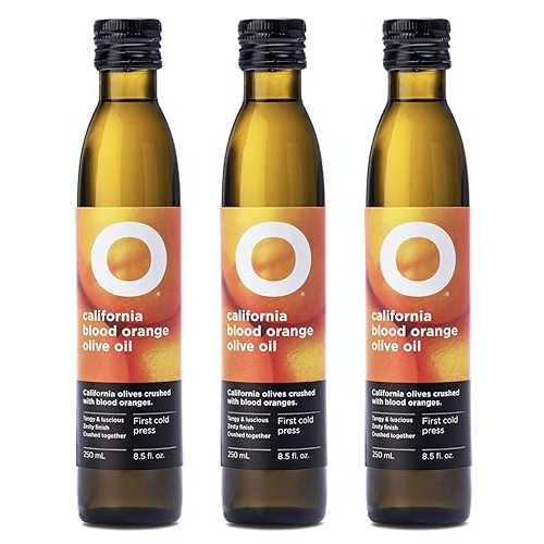 O オリーブオイル - ブラッド オレンジ カリフォルニア シトラス オイル、8.5 オンス ボトル (3 個パック) O Olive Oil - Blood Orange California Citrus Oil, 8.5-Ounce Bottle (Pack of 3)画像