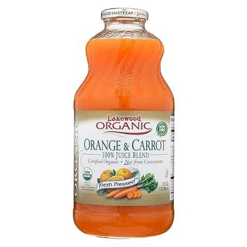 レイクウッド オーガニック オレンジ キャロット ジュース、32 オンス - 1 ケースあたり 12 個。 Lakewood Organic Orange Carrot Juice, 32 Ounce - 12 per case. 35,905円