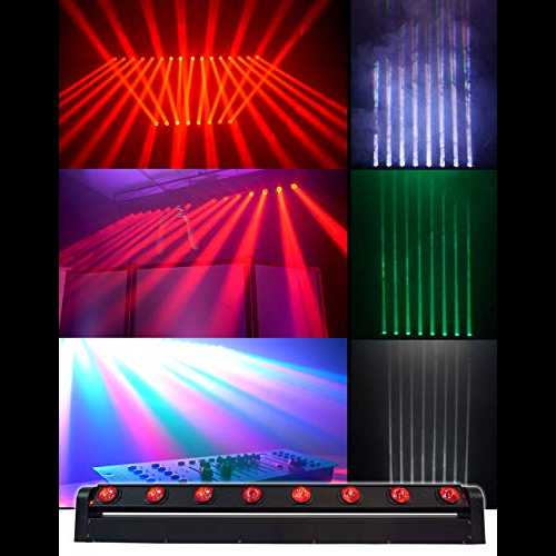Rockville MOTIONSTRIP 電動ムービングヘッド RGBW カラー ストリップ ウォッシュ/ビーム ライト バー Rockville MOTIONSTRIP Motorized Moving Head RGBW Color Strip Wash/Beam Light Bar